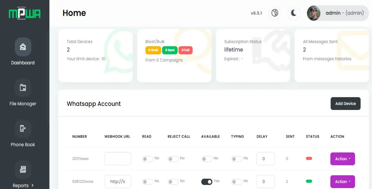 Whatsapp Gateway | Multi Device Warking