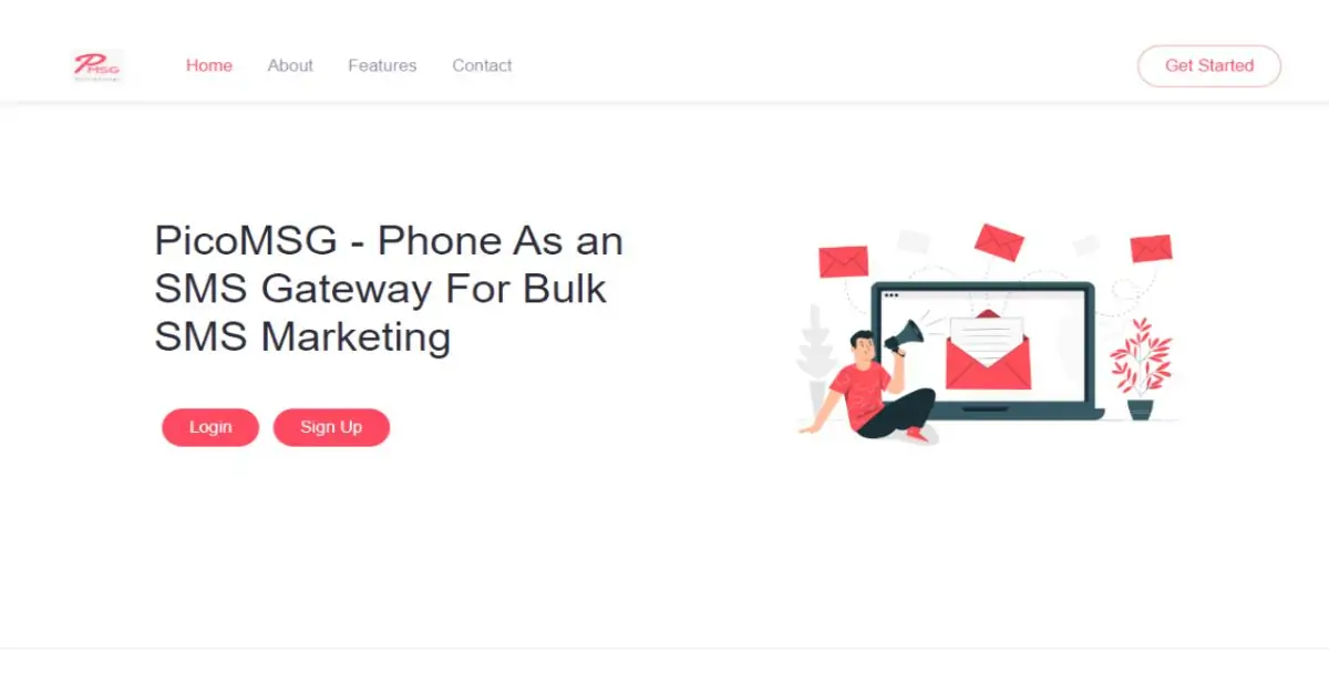 PicoMSG - Phone As an SMS Gateway For Bulk SMS Marketing 1.6