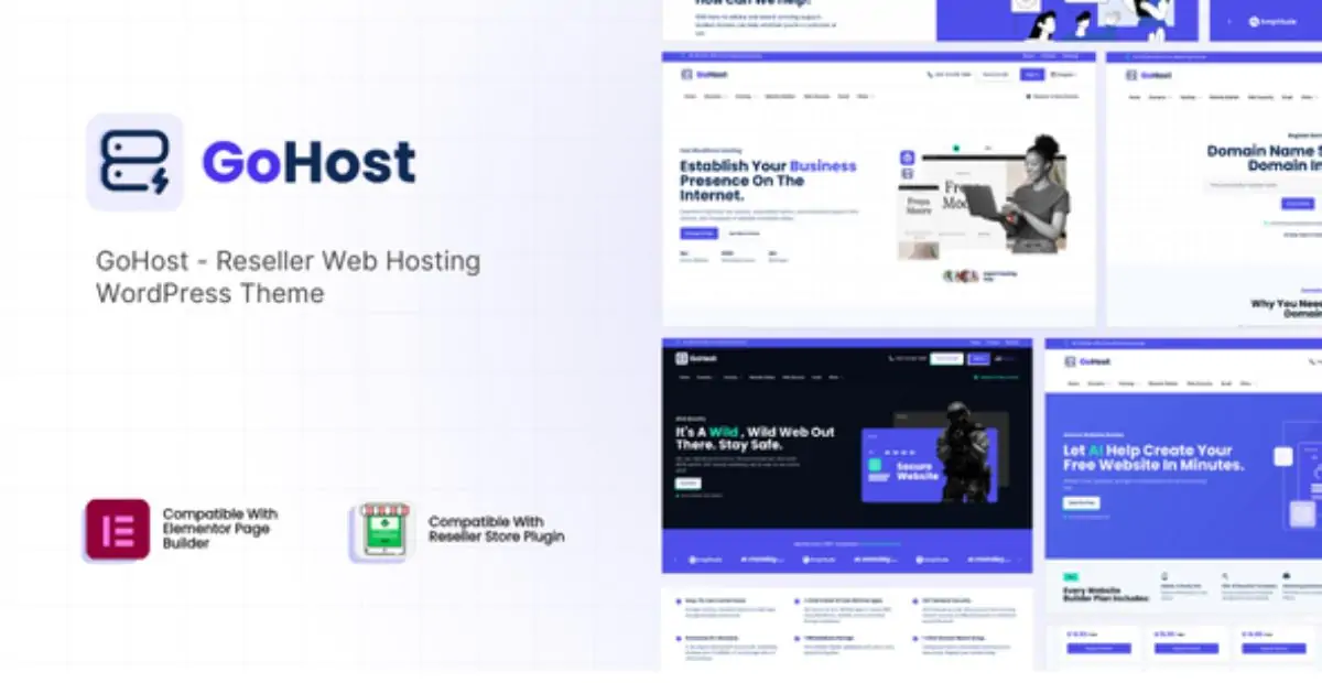 GoHost - Reseller Web Hosting WordPress Theme