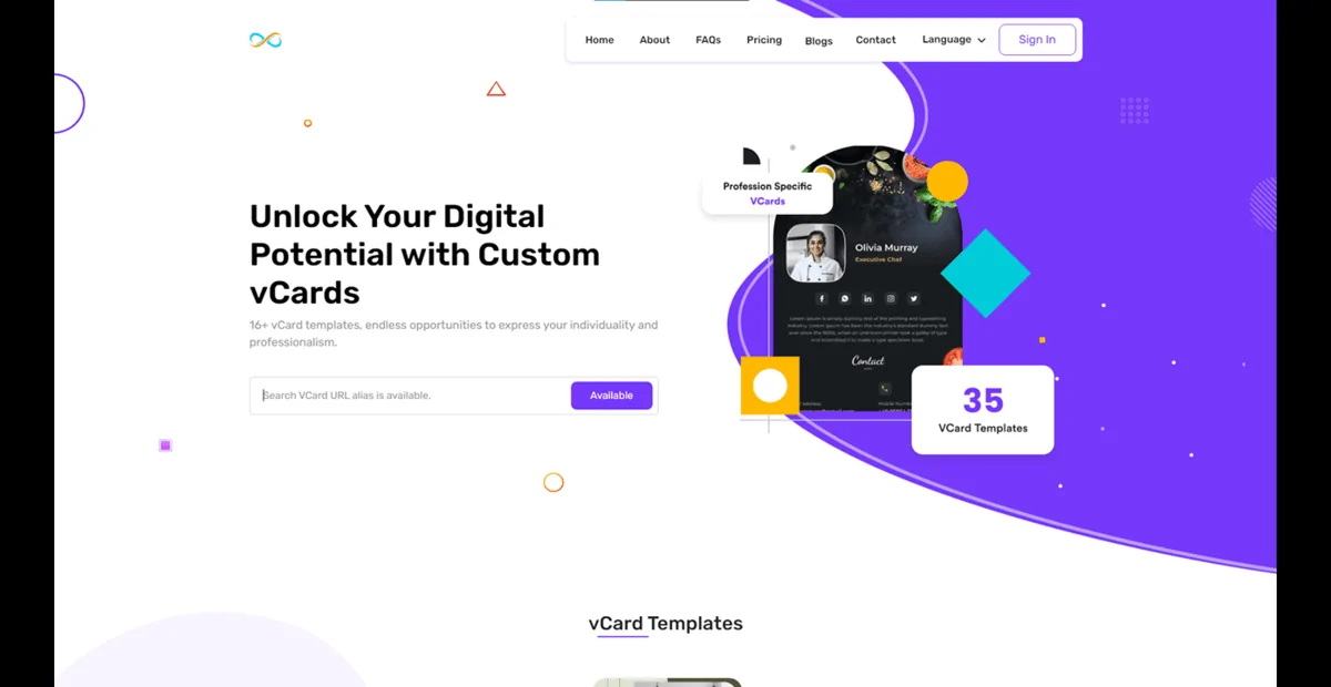 vCard SaaS – Business Card Builder SaaS – Laravel VCard Saas – NFC Card